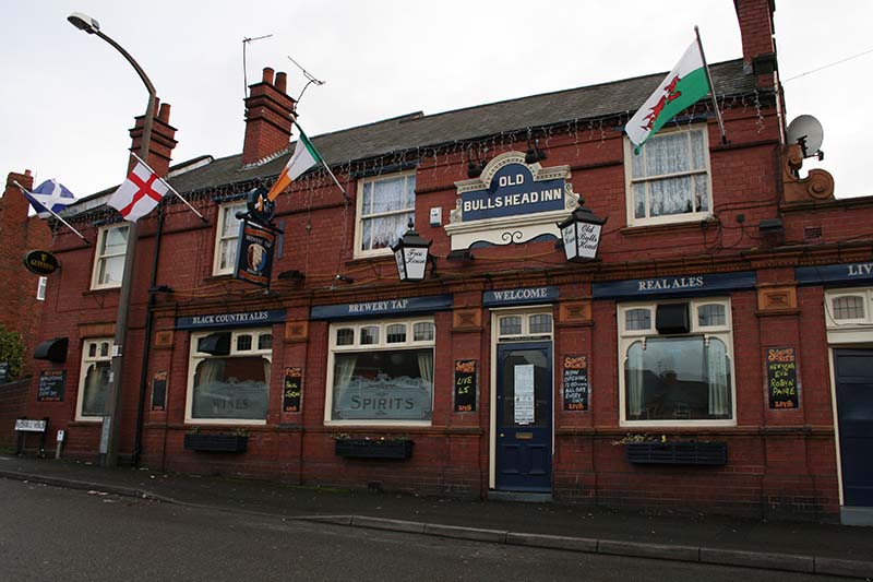 Old Bulls Head Inn. Late Victorian pub in Redhall Road, once the H.Q. of Gornal Football.